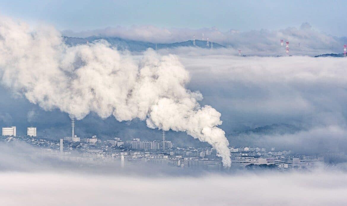 GHG coming from a factory