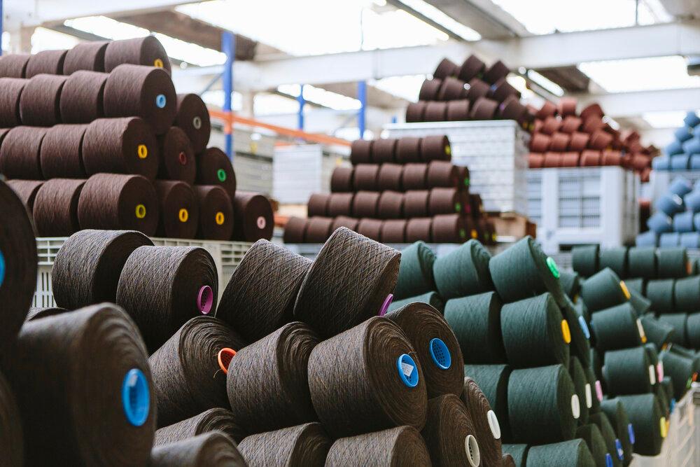 A pile of Yarn Spools