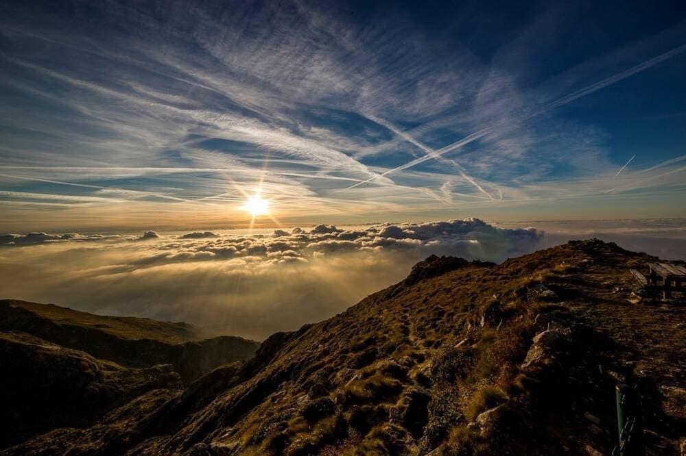 A mountain range