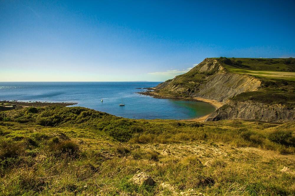 Jurassic coast in England