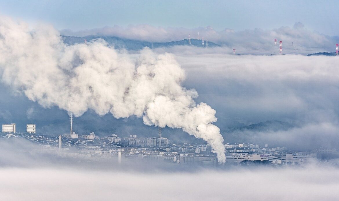 Pollution being pumped into the atmosphere