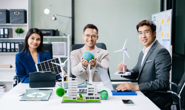 Business people having a meeting