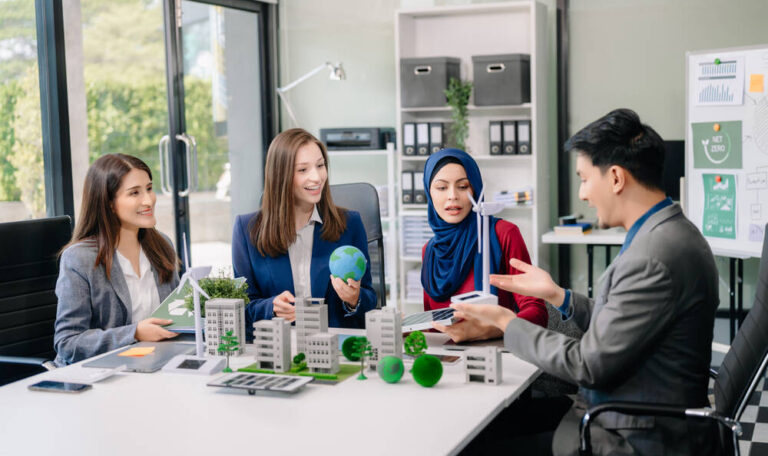 A board room discussion