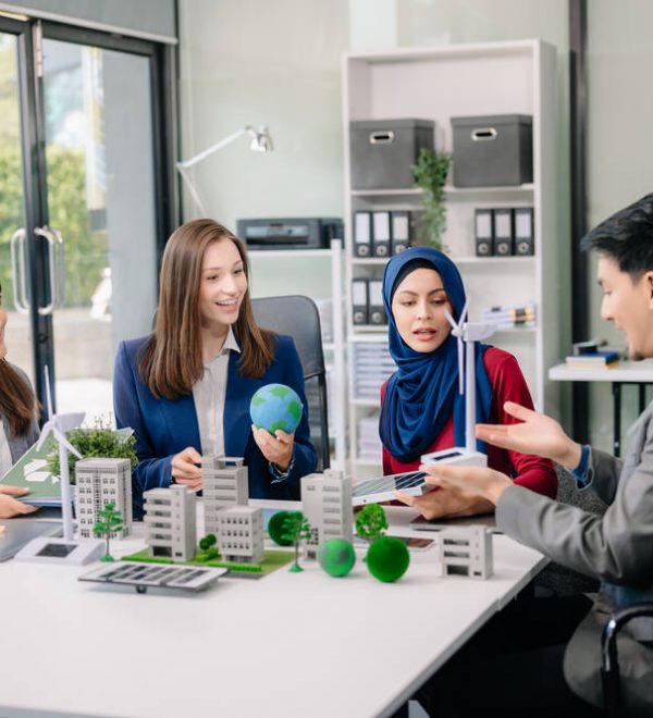 A board room discussion